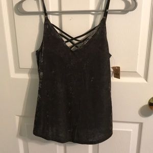 AE olive green felt tank